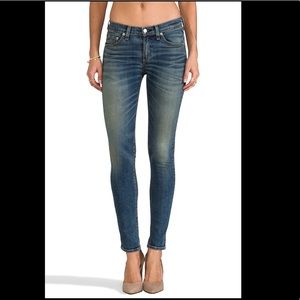 Rag & Bone Skinny Brimfield Mid Rise Jeans